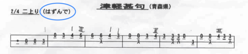 hazunde in bunkafu-notation